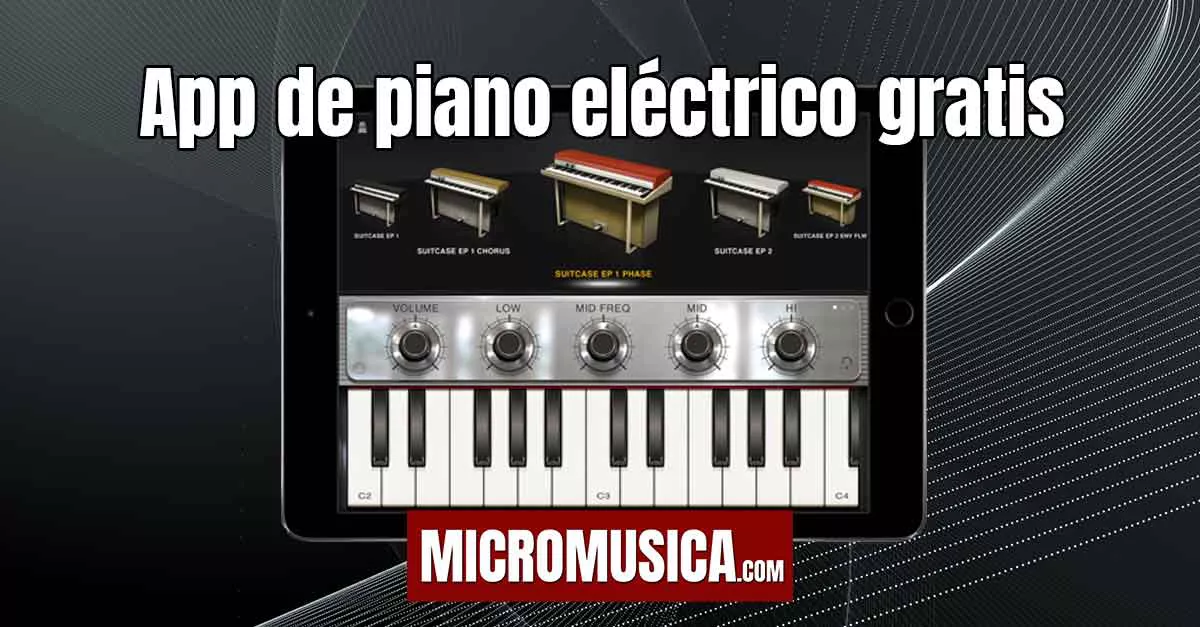 App de piano eléctrico con muy buen sonido para iOS y Android gratis
