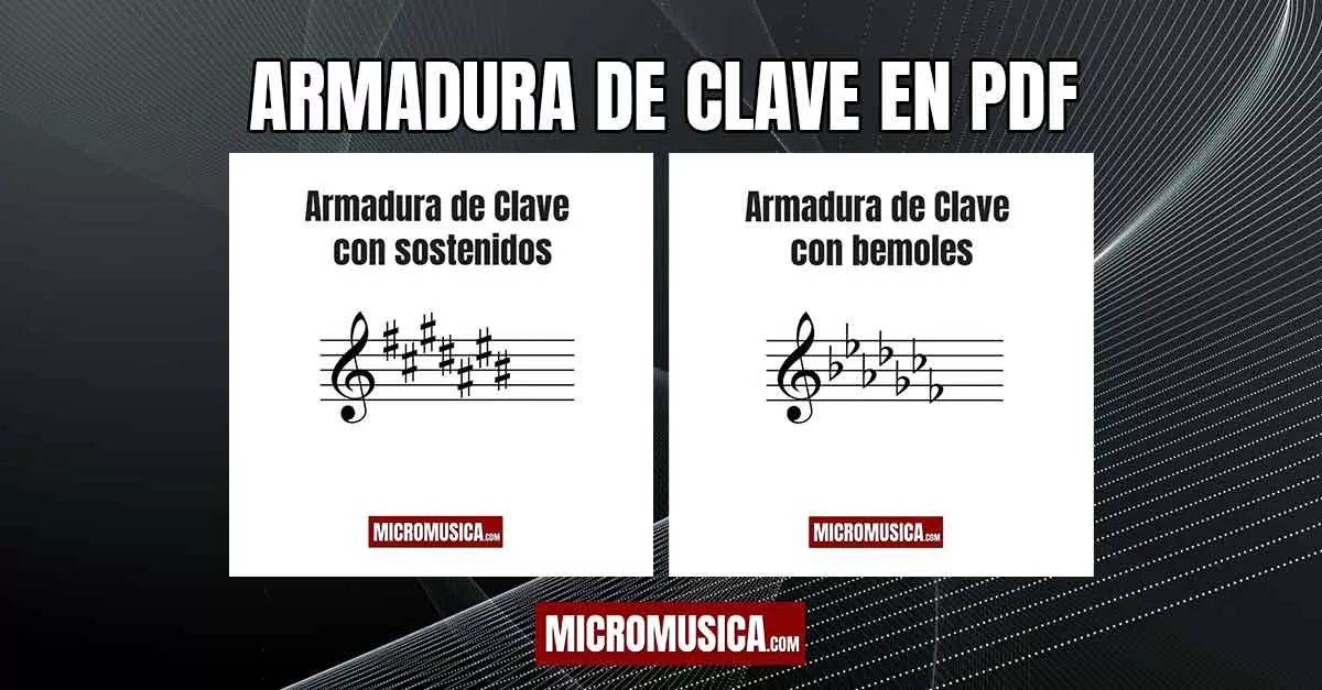 Armadura de clave en PDF para descargar o imprimir gratis