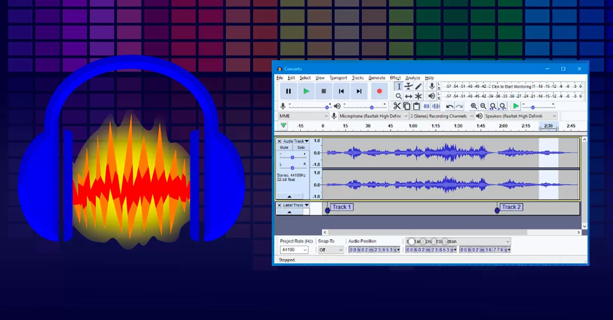 Grabador multipista de codigo abierto Audacity Proyect