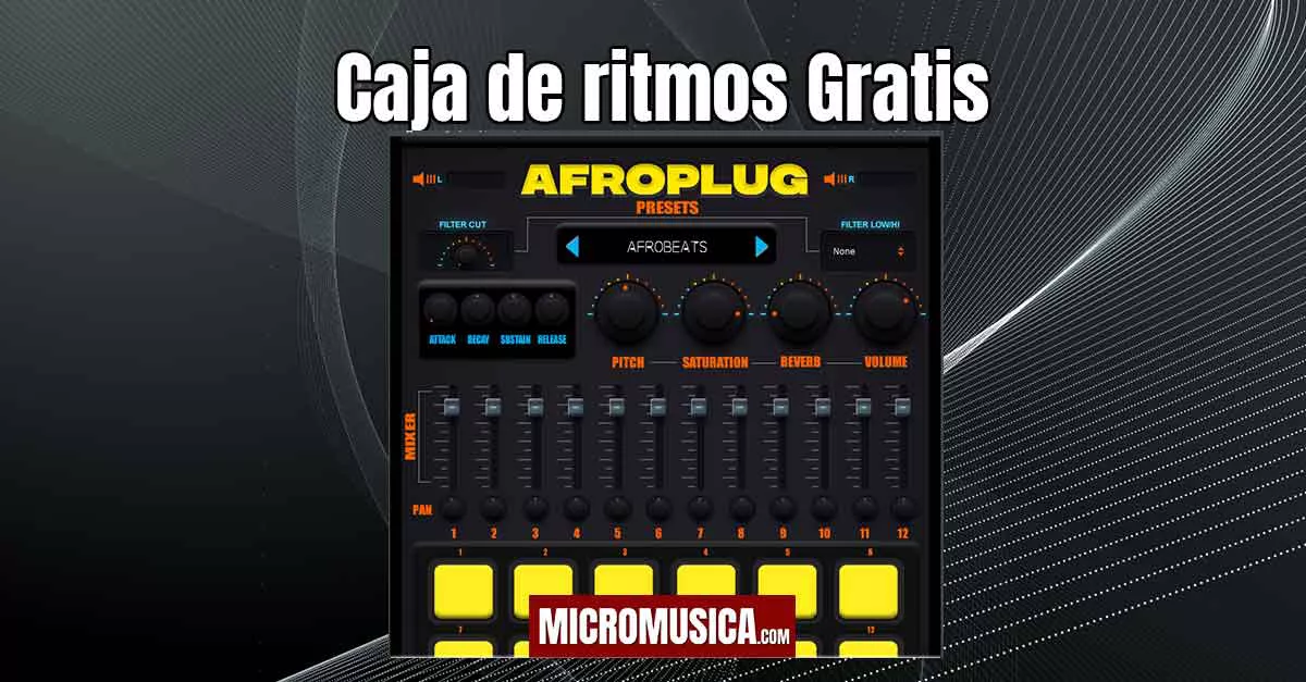 Caja de ritmos Afro plugin drums el sonido que estas buscando.