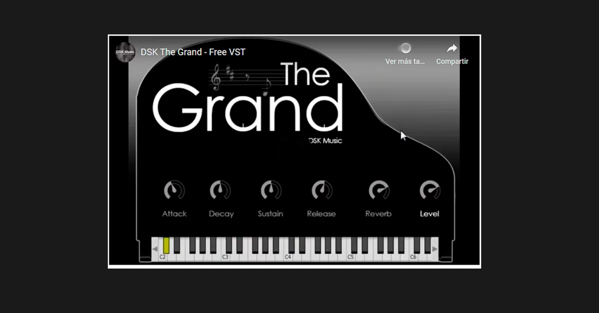 Piano de cola acústico gratis DSK The Grand