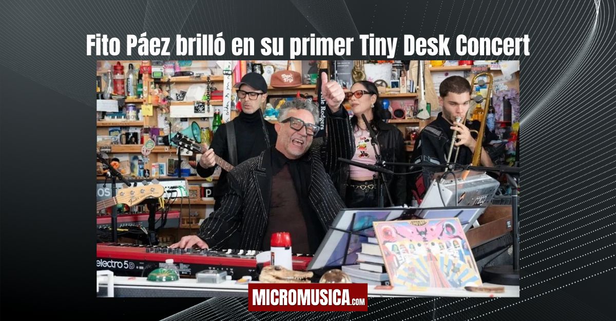Fito Páez brilló en su primer Tiny Desk Concert y calienta motores para su gira en Estados Unidos