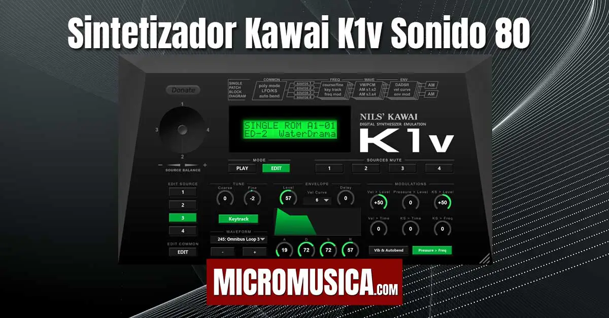 Modulo Sintetizador Kawai K1v Sonido Real de los 80s