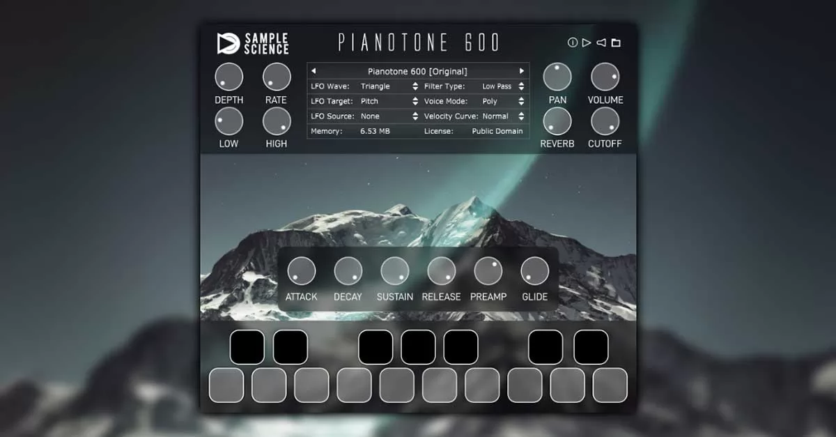 Pianotone 600 VST Plugins piano de los 70s sin sensivilidad