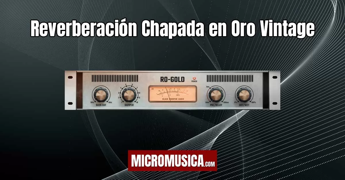 Reverberación Chapada en Oro Vintage RO-GOLD