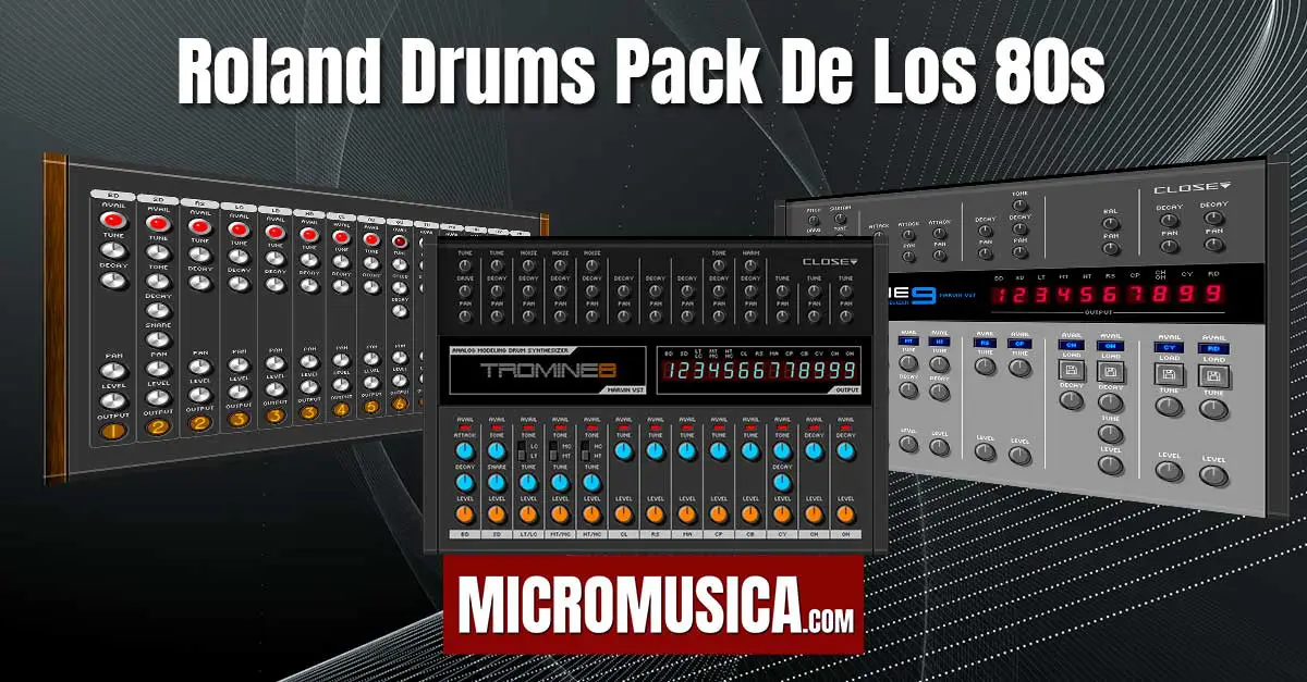 Roland Drums Pack De Los 80s Emuladores Gratis CR-78 - TR808 - TR909