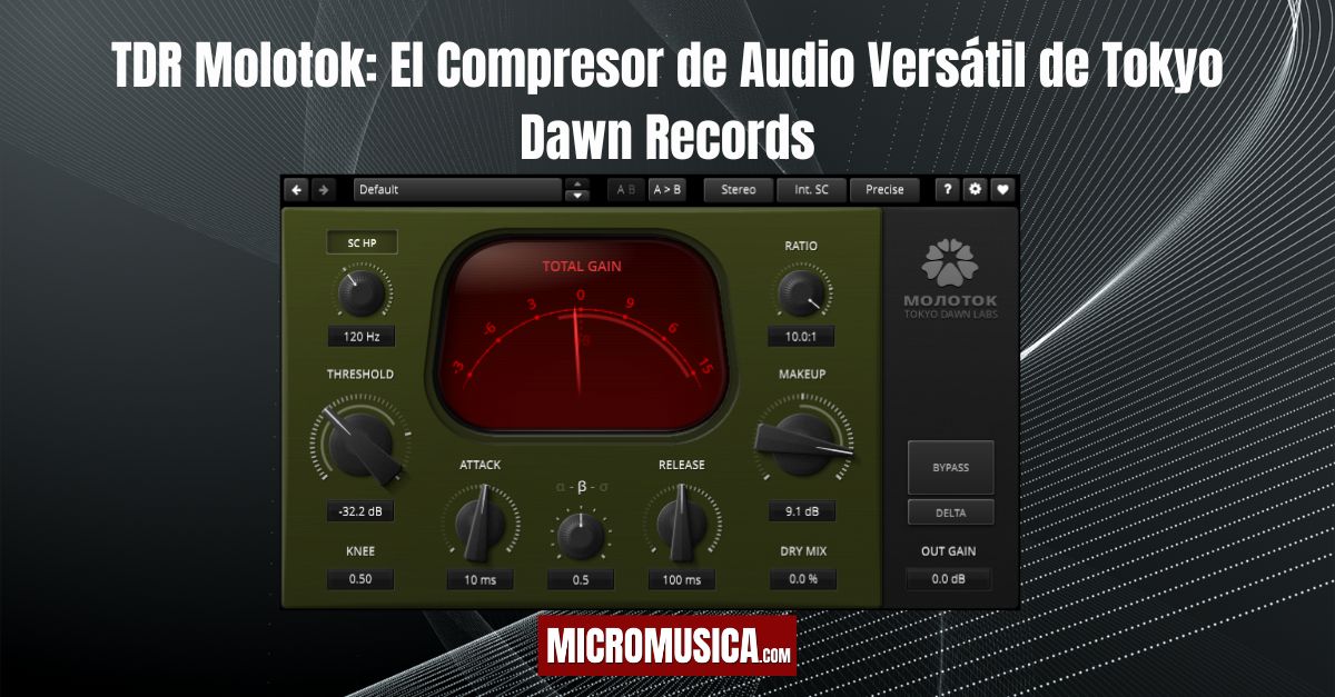 TDR Molotok: El Compresor de Audio Versátil de Tokyo Dawn Records