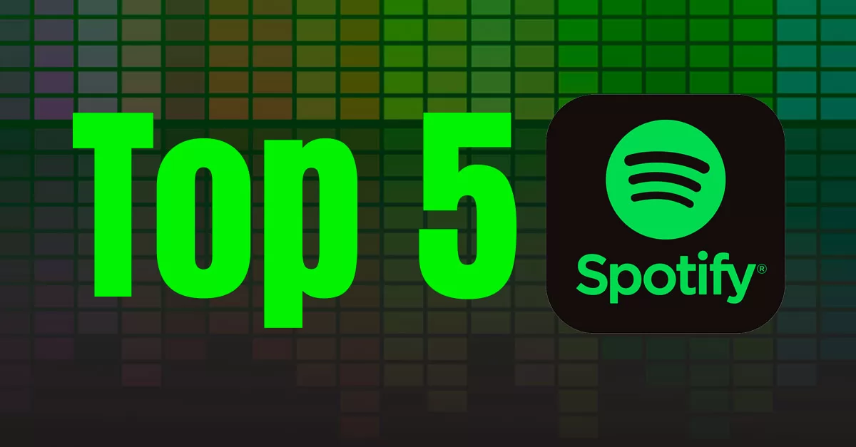 TOP 5 artistas mas escuchados de Spotify 2020