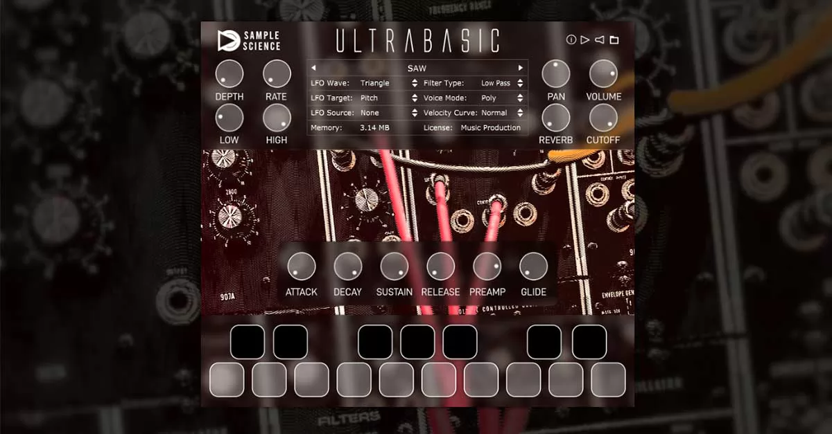 Sintetizadores gratis UltraBasic VST plugins de la empresa sample science
